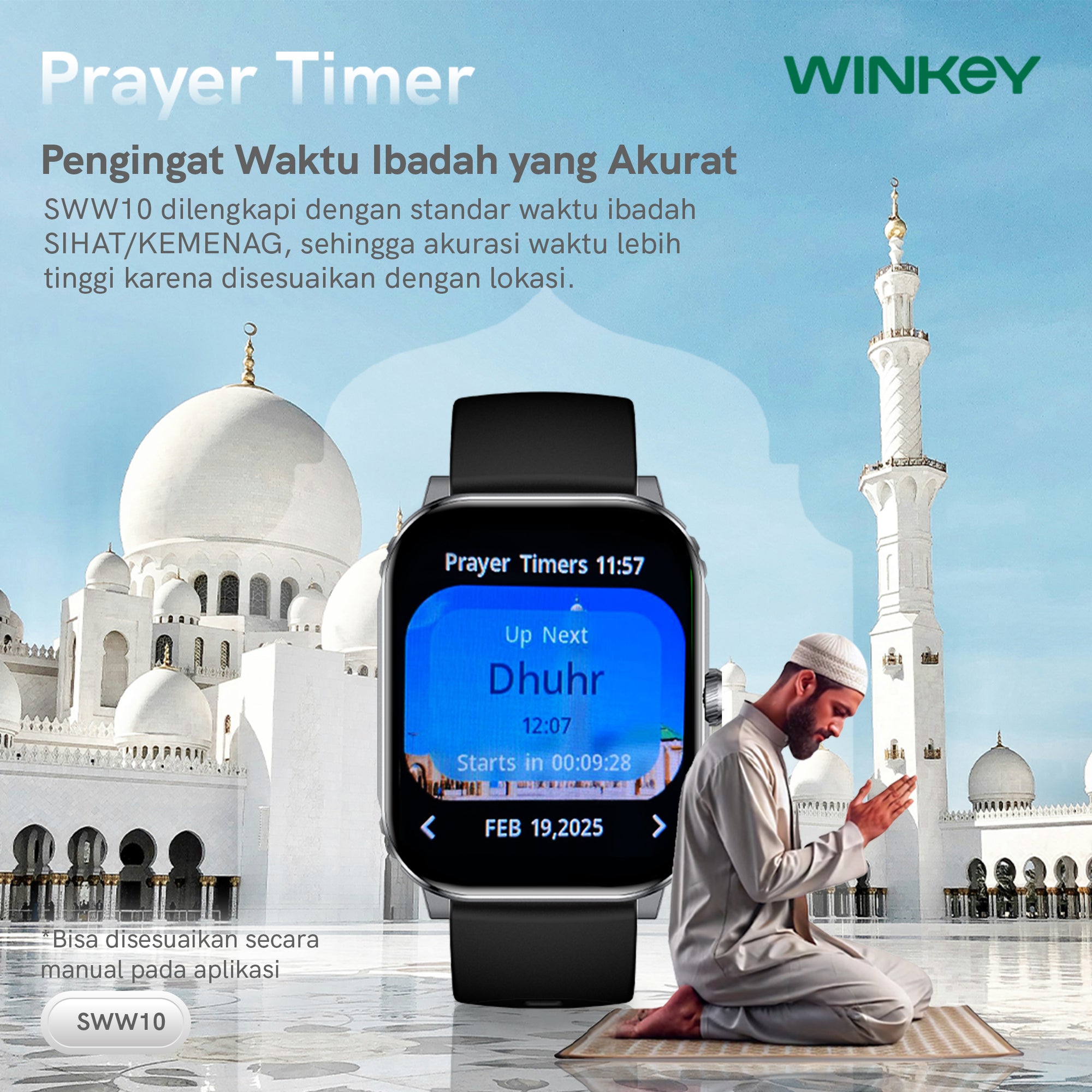 WINKEY Smartwatch Qori SWW10 - Black