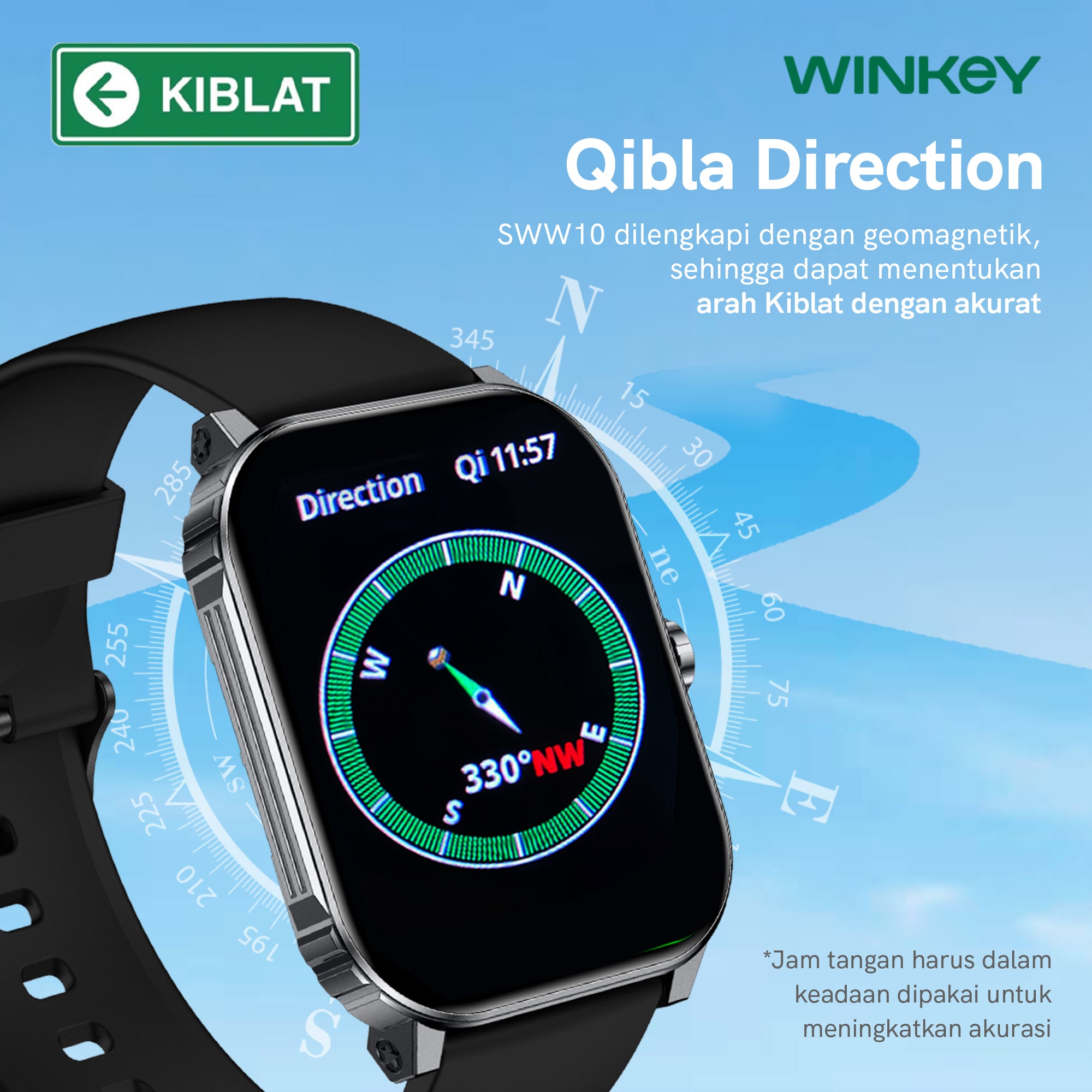 WINKEY Smartwatch Qori SWW10 - Black