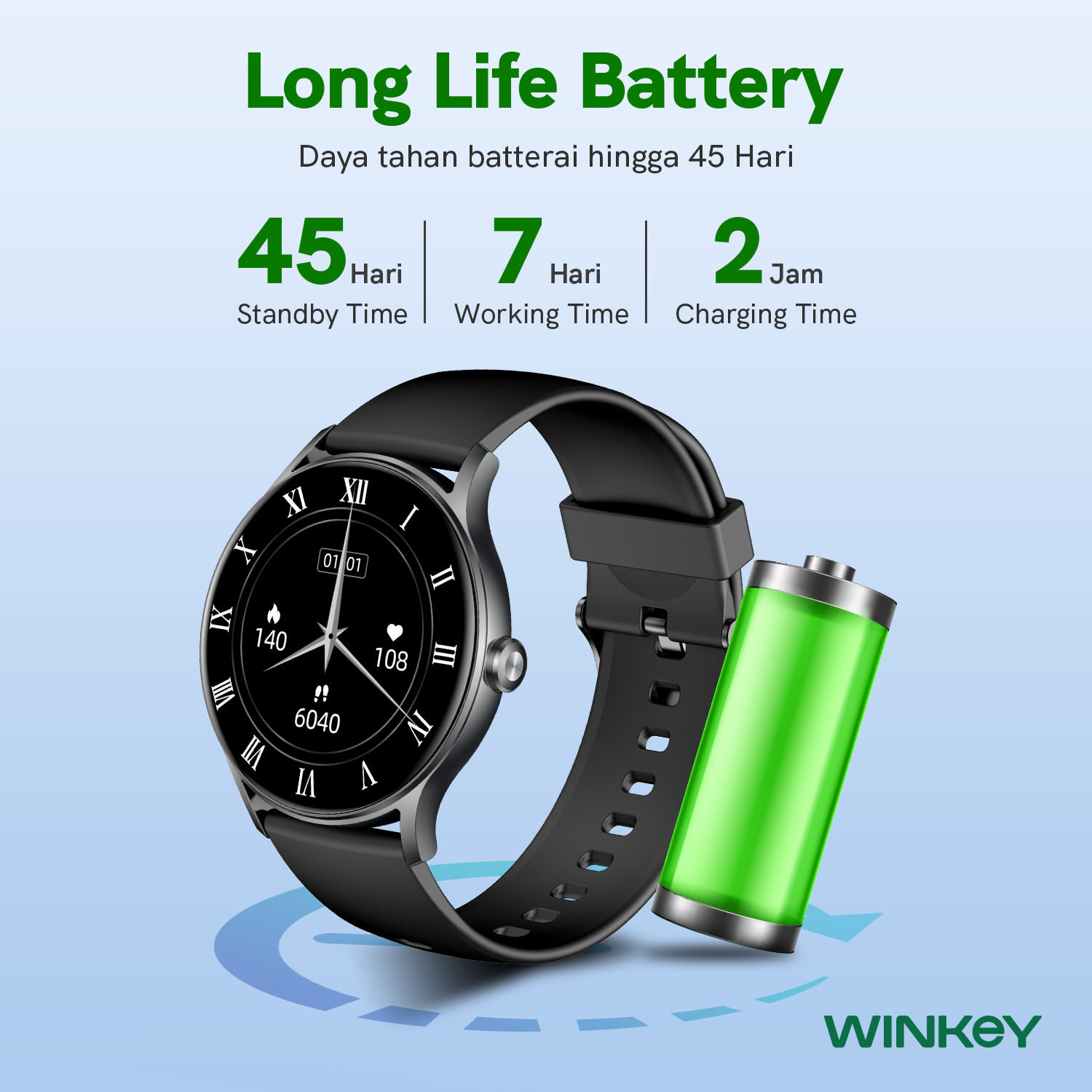 WINKEY Smartwatch Eclipse SWW03 - Black