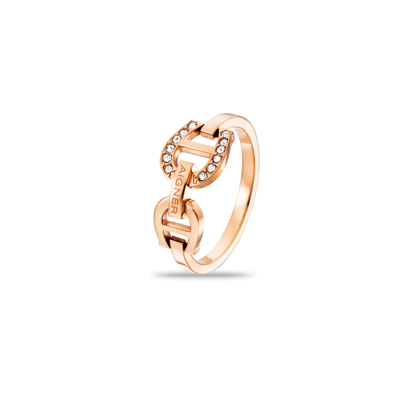AIGNER LEALITA ROSE GOLD RING LADIES AGJ.231167.RRN.54