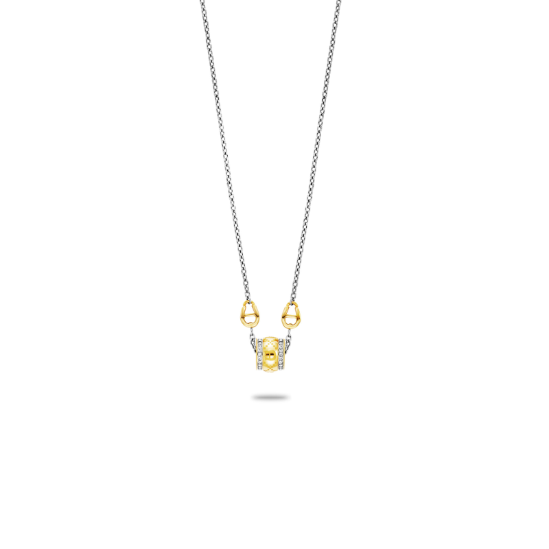 AIGNER ISIDORA SILVER / GOLD NECKLACE LADIES AGJ.251045.SGNL