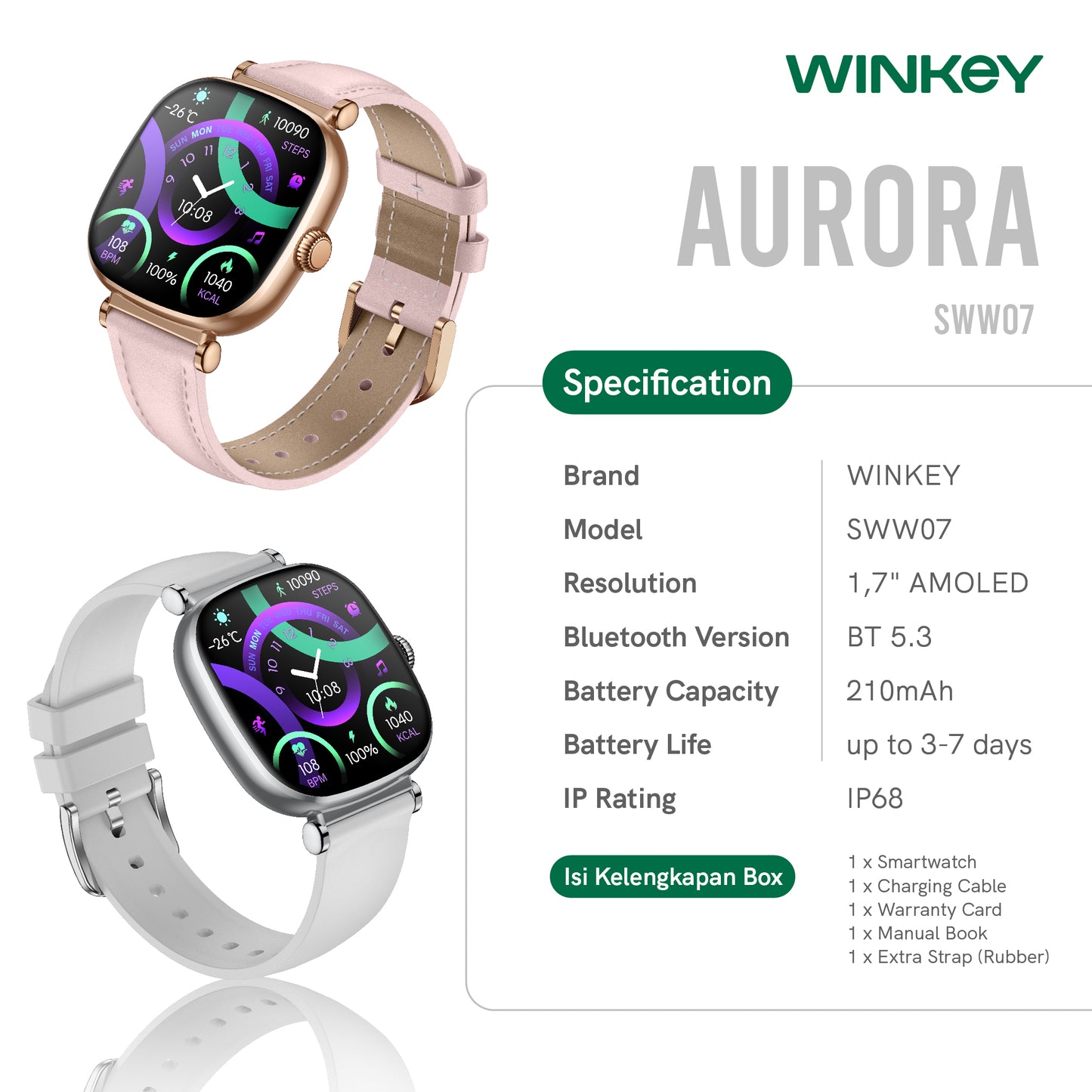 WINKEY Smartwatch Aurora SWW07