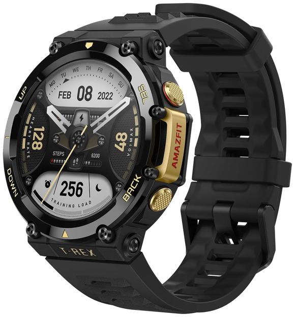 AMAZFIT T-REX 2 Smartwatch - Astro Black & Gold