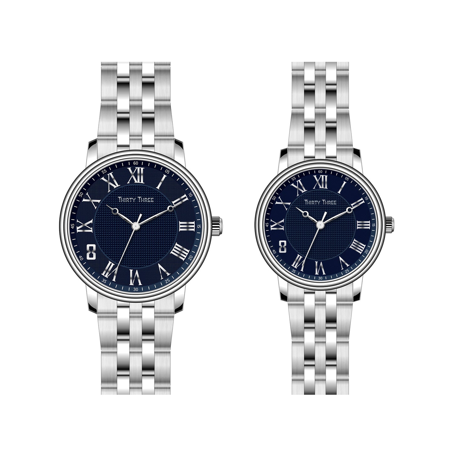 BUY 1 GET 1 JAM TANGAN Couple watch - TH2007L-S04-S02 / TH2007M-S04-S02