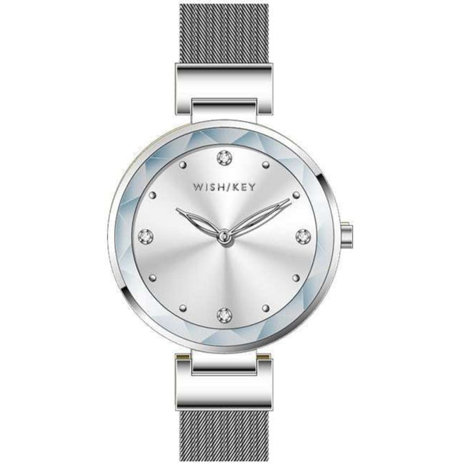 Stainless Steel Wish Wrist Watch BINBOND Men's Fashion Quartz