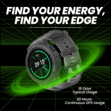 AMAZFIT ACTIVE EDGE Smartwatch - Lava Black