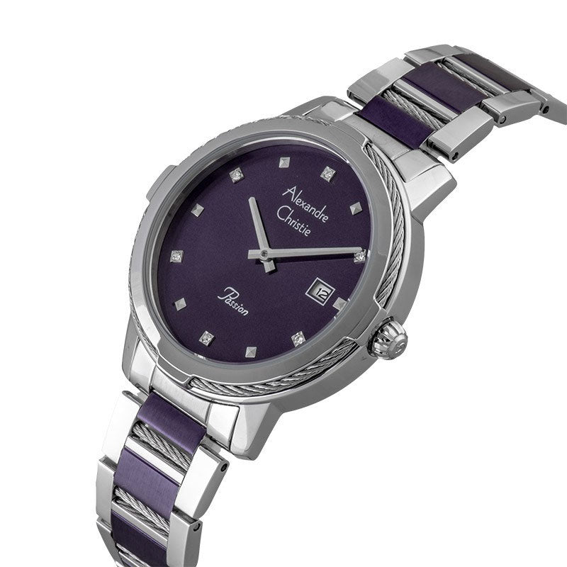 Jam Tangan Wanita Alexandre Christie Passion ACF2846LDBTLPU