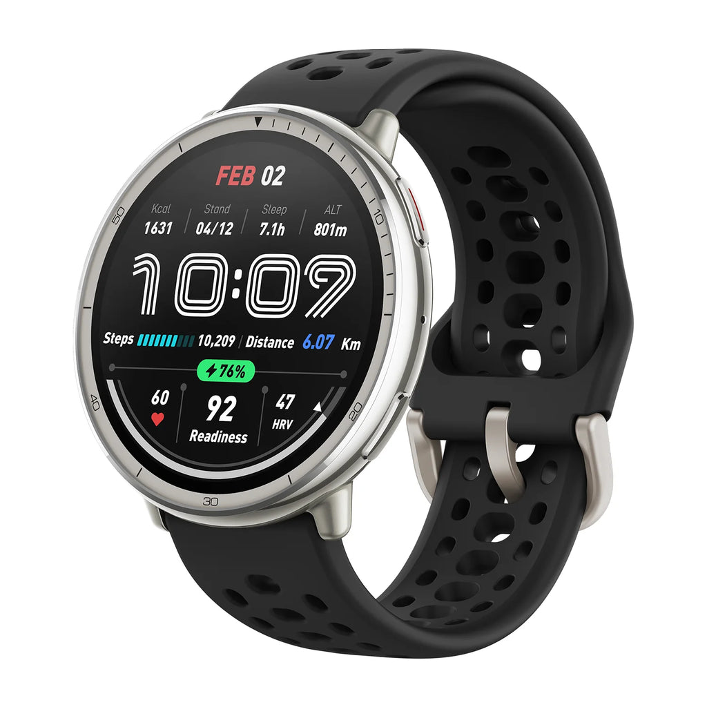 AMAZFIT ACTIVE 2 Round - Black Sport Silicone