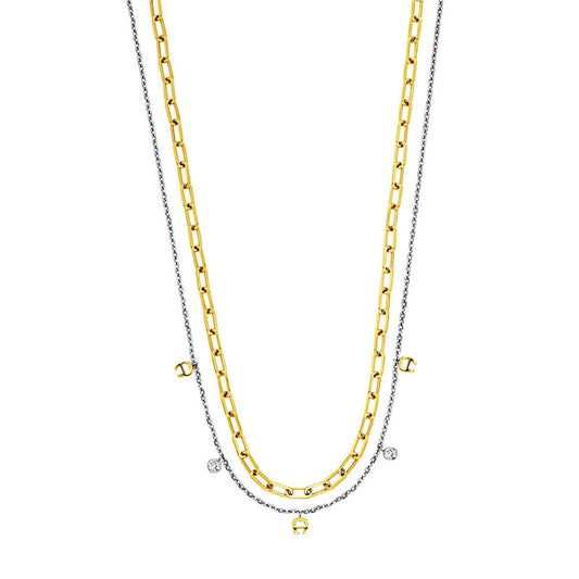 AIGNER JOYA SILVER / GOLD NECKLACE LADIES AGJ.251034.GSNL