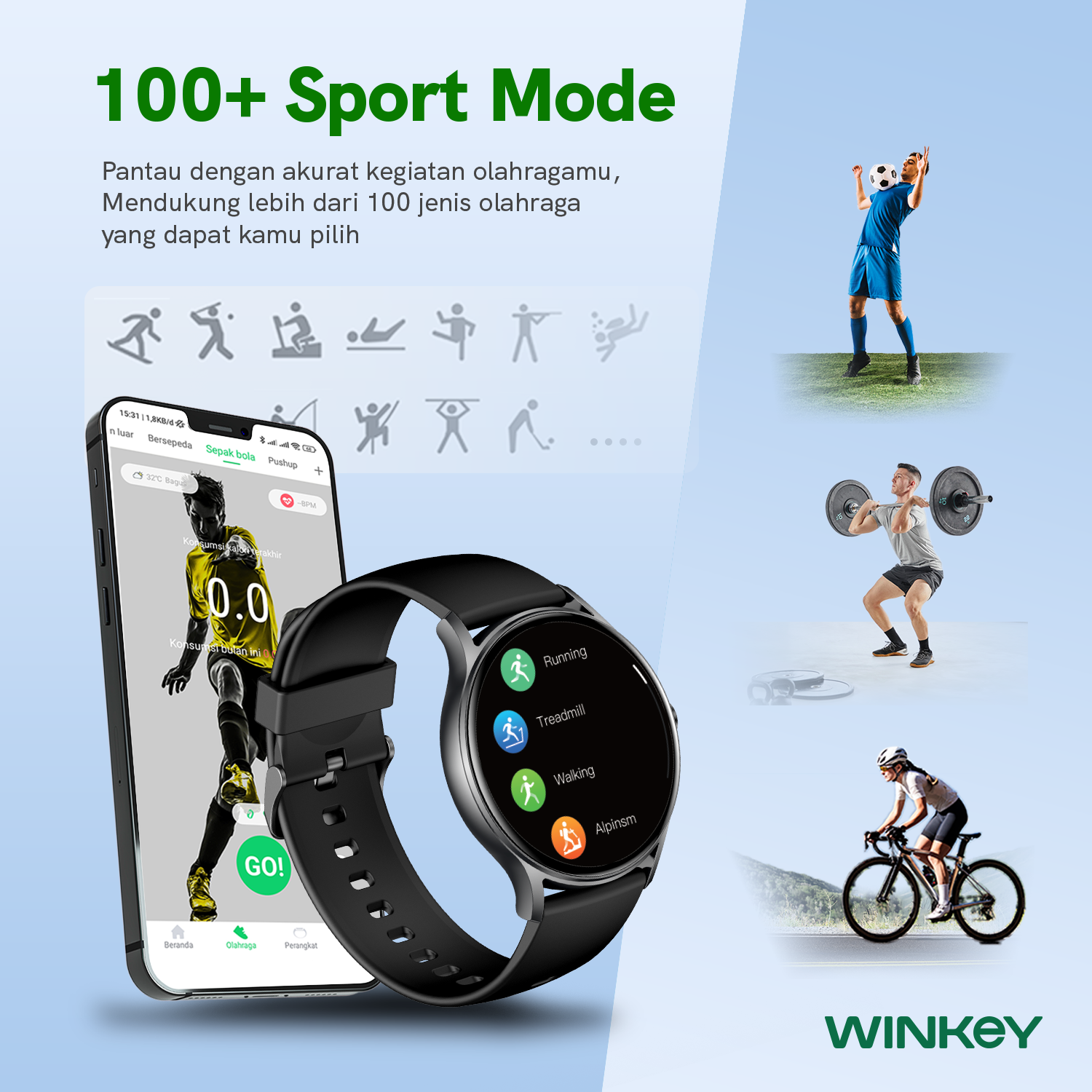 WINKEY Smartwatch Eclipse SWW03 - Black