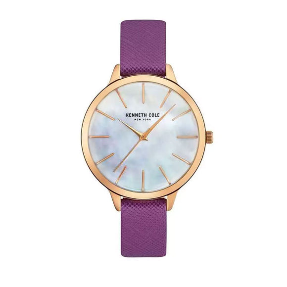 Jam tangan pria KENNETH COLE KC15056002 dengan desain minimalis dan tali stainless steel warna gelap.