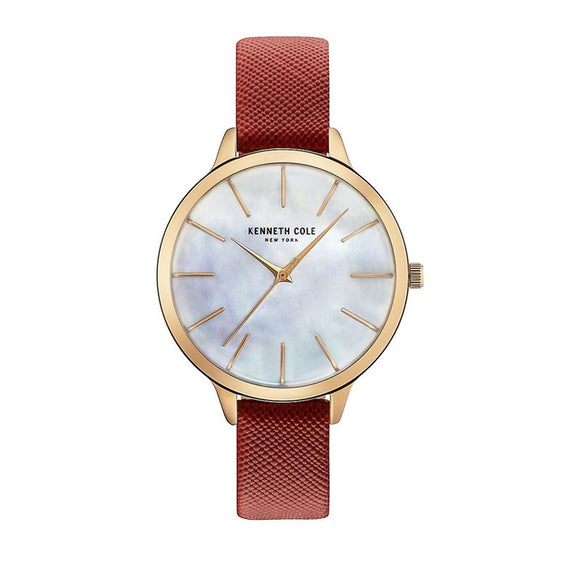 Jam tangan pria Kenneth Cole New York KC15056004 dengan desain modern dan tali stainless steel.