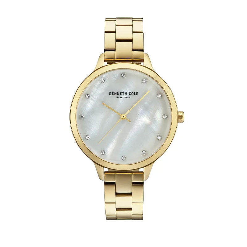 Jam tangan pria KENNETH COLE KC15056006 dengan desain minimalis, dial elegan, dan tali stainless steel.