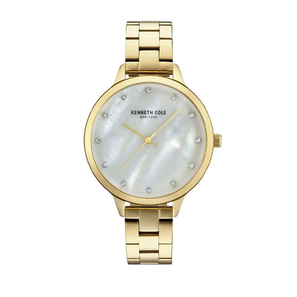 Jam tangan pria KENNETH COLE KC15056006 dengan desain minimalis, dial elegan, dan tali stainless steel.