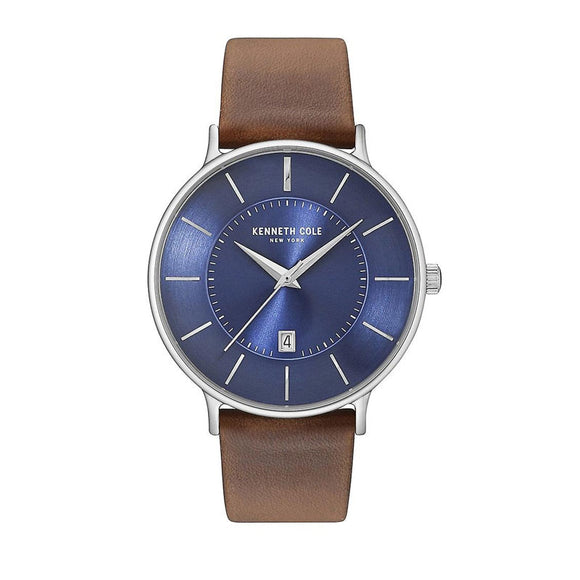 Jam tangan pria KENNETH COLE KC15097001 dengan tali stainless steel dan dial bergaya maskulin modern.

