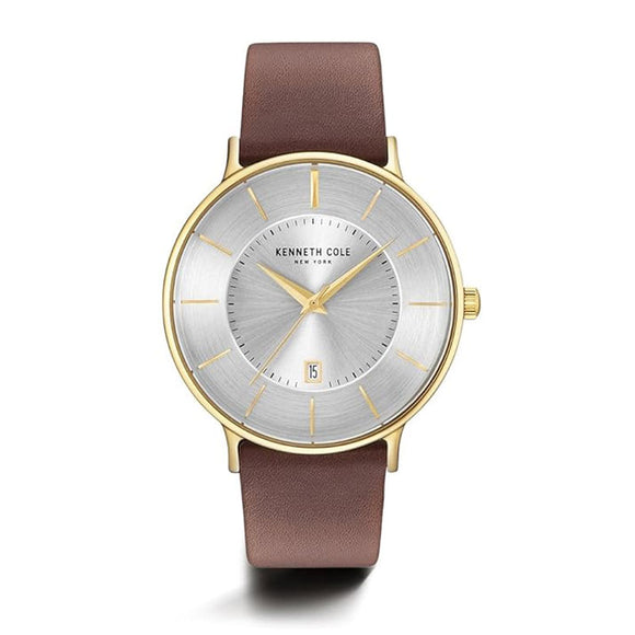 Jam tangan pria KENNETH COLE KC15097004 dengan tali stainless steel dan dial tegas bergaya modern.