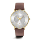 Jam tangan pria KENNETH COLE KC15097004 dengan tali stainless steel dan dial tegas bergaya modern.