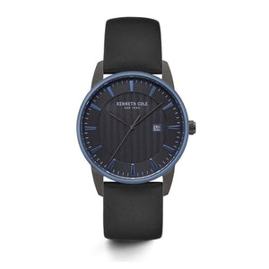 Jam tangan pria KENNETH COLE KC15204004 dengan tali kulit dan dial minimalis bergaya modern elegan.