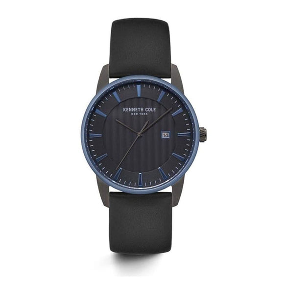 Jam tangan pria KENNETH COLE KC15204004 dengan tali kulit dan dial minimalis bergaya modern elegan.