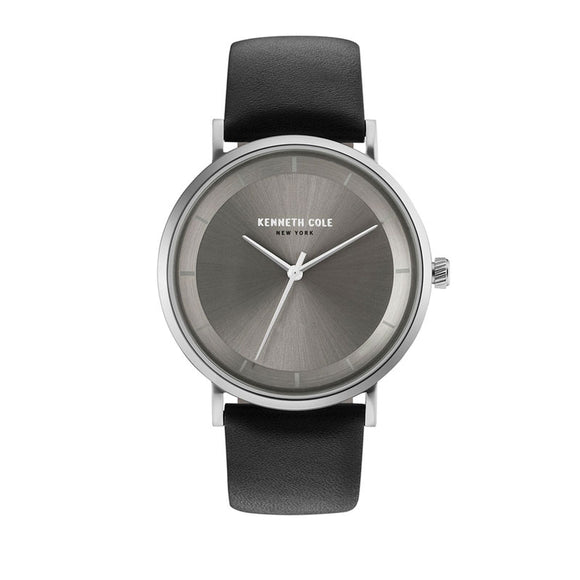 Jam tangan wanita KENNETH COLE KC50567002 dengan dial minimalis dan tali kulit bergaya elegan modern.