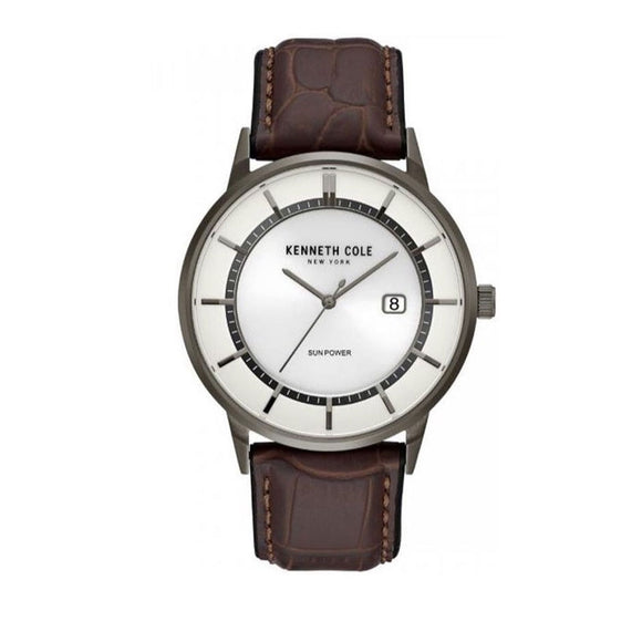 Jam tangan pria KENNETH COLE KCNY78400 dengan desain elegan, dan tali stainless steel silver.