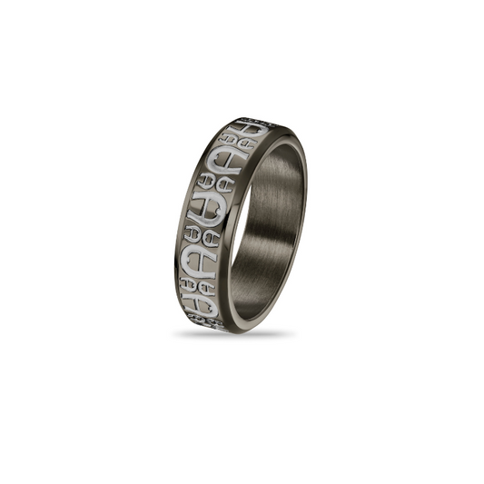 AIGNER JACOBO GREY RING MEN'S AGJ.241046.NRN.60