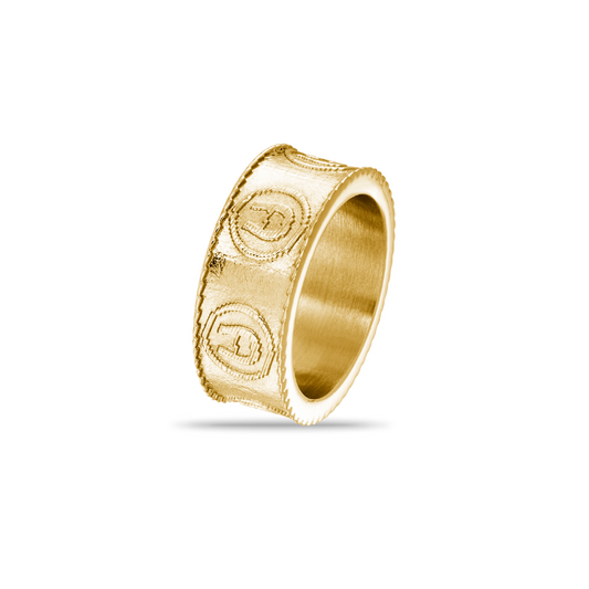 AIGNER LUCA GOLD RING GENTS AGJ.241052.GRN.62