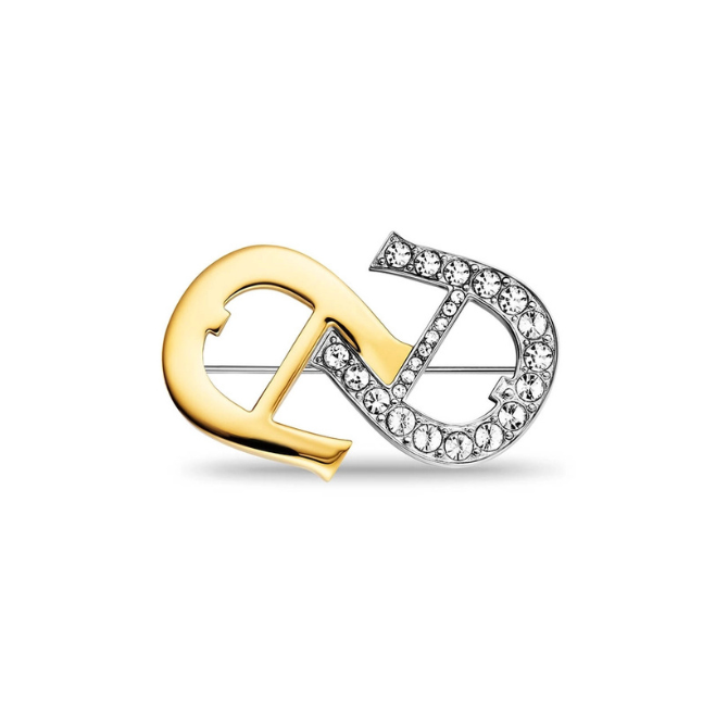 AIGNER SILVER / GOLD BROOCHES LADIES AGJ.241030.RSBH