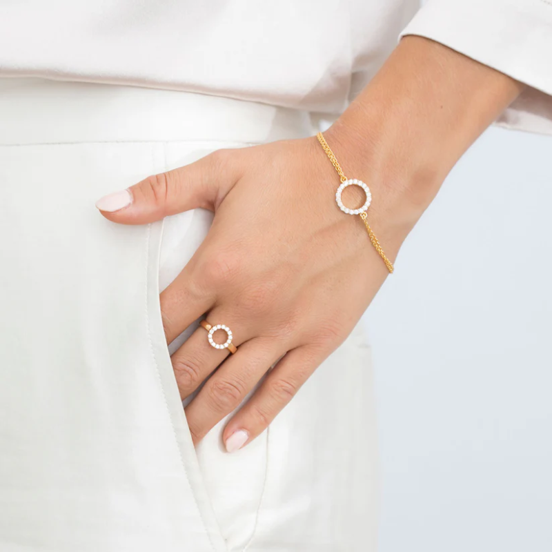 SIF JAKOBS Bracelet Biella SJ-B338(1)-CZ(YG)