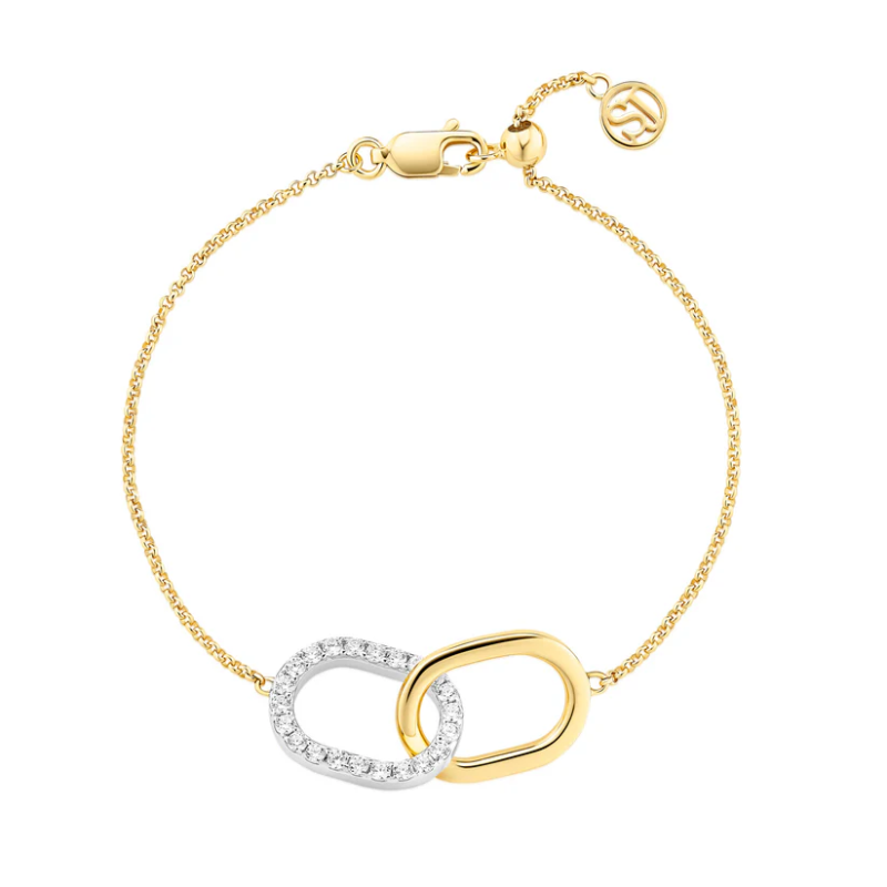 SIF JAKOBS Bracelet Capizzi Due Piccolo SJ-B42236-CZ-2YG