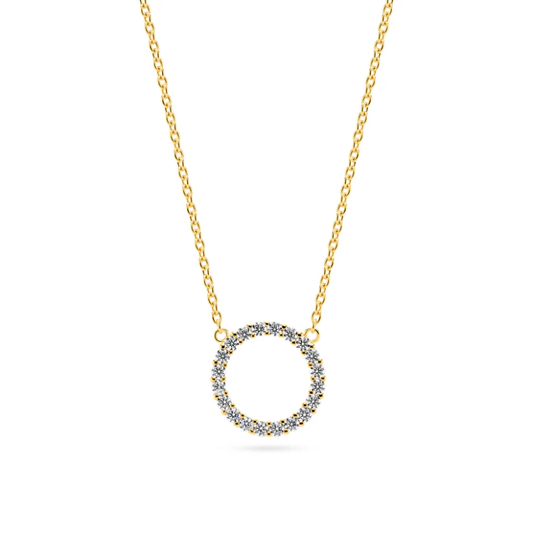 SIF JAKOBS Necklace Biella SJ-C338(1)-CZ(YG)