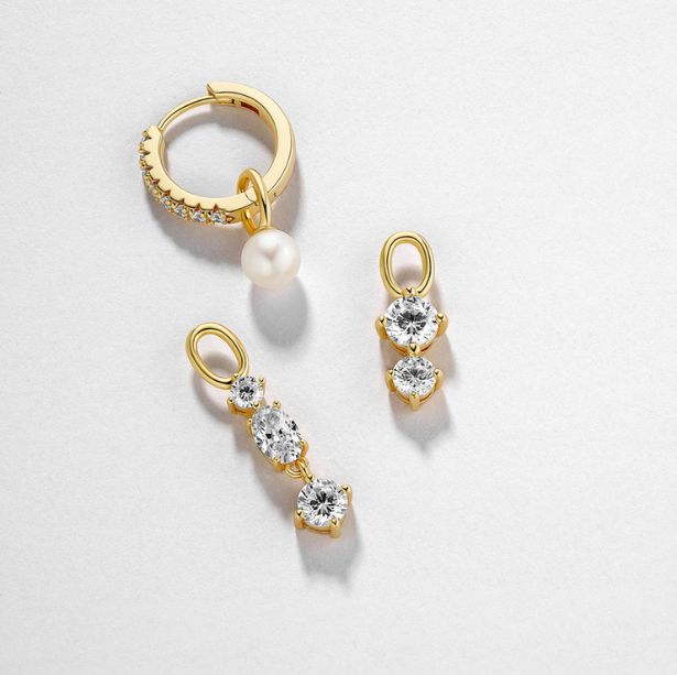 SIF JAKOBS Charm Pendolo Tre SJ-CH2374-CZ-YG (ONLY CHARM)