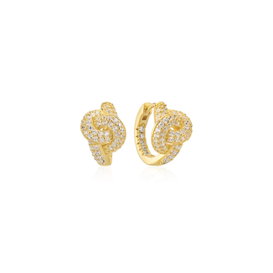 SIF JAKOBS Earrings Imperia Creolo SJ-E10752-CZ-YG