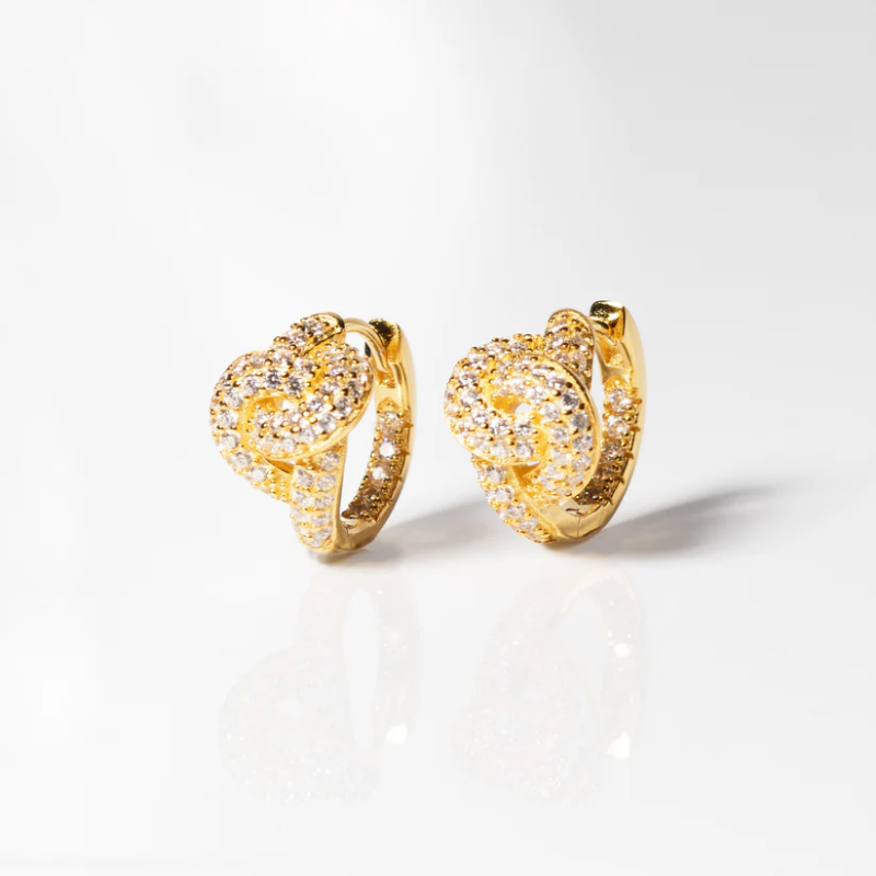 SIF JAKOBS Earrings Imperia Creolo SJ-E10752-CZ-YG