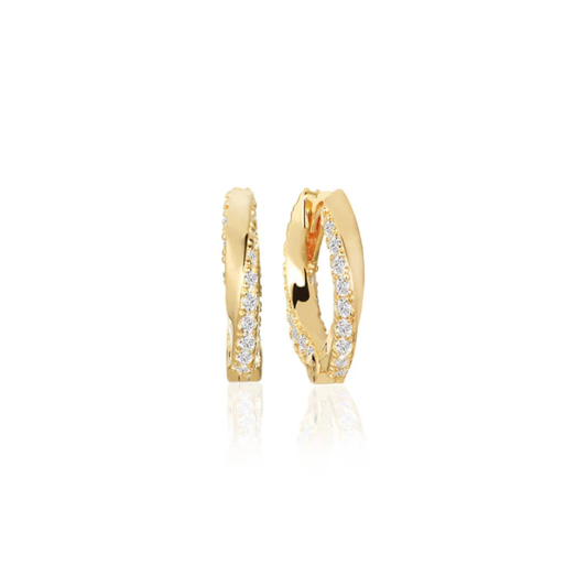 SIF JAKOBS Earrings Ferrara Medio SJ-E12109-CZ-SG