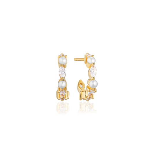 SIF JAKOBS Earrings Adria Creolo Piccolo SJ-E12234-PCZ-YG