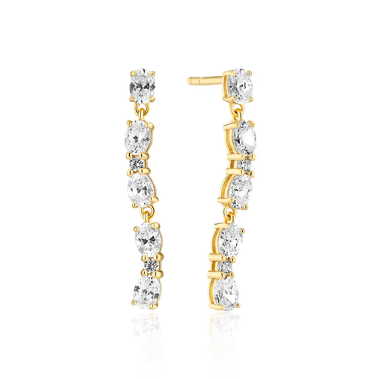 SIF JAKOBS Earrings Ellera Ovale Sette SJ-E2417-CZ-YG