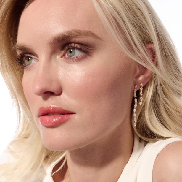 SIF JAKOBS Earrings Ellera Ovale Sette SJ-E2417-CZ-YG
