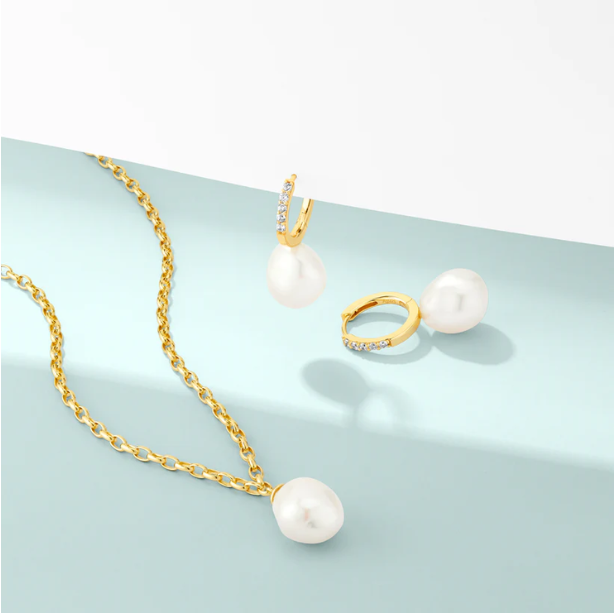 SIF JAKOBS Earrings Padua Uno SJ-E2443-PCZ-YG
