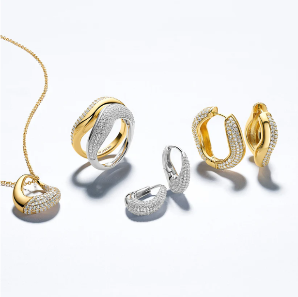 SIF JAKOBS Earrings Glorenza Piccolo SJ-E2482-CZ-YG