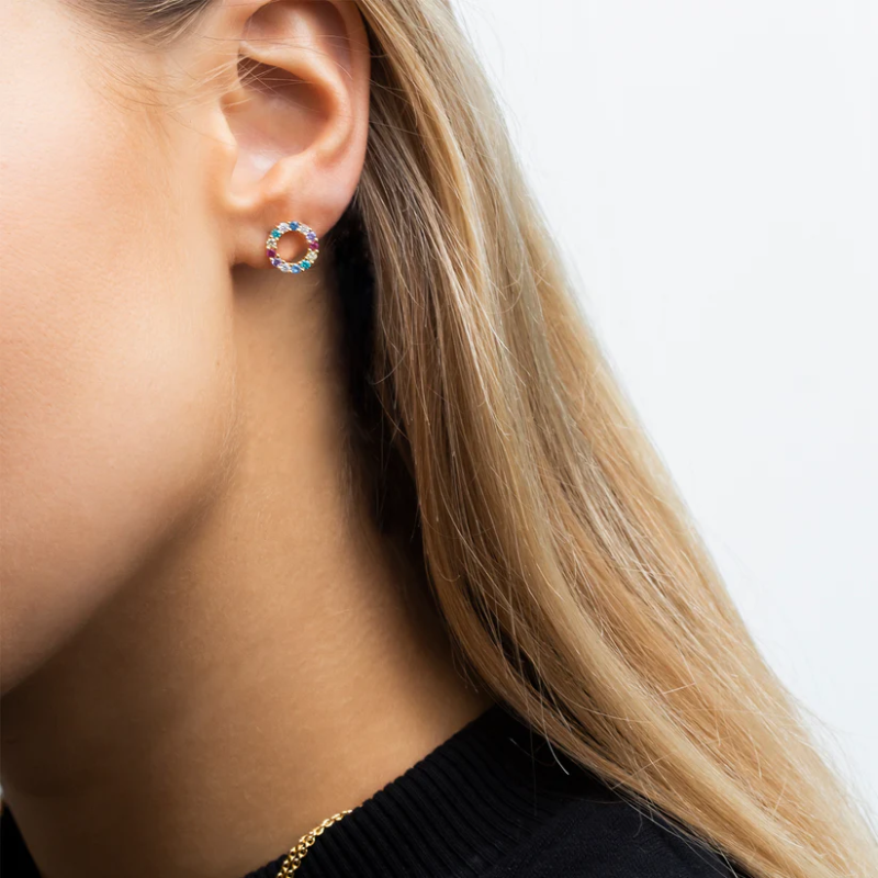 SIF JAKOBS Earrings Biella Uno SJ-E337-XCZ(YG)