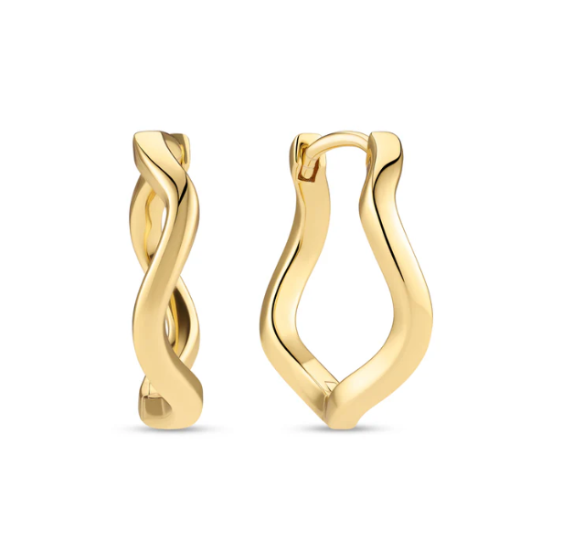 SIF JAKOBS Earrings Ellera Waves Pianura SJ-E3869-YG