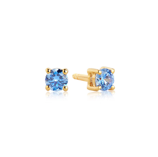 SIF JAKOBS Earrings Princess Round SJ-E3MMRD-BLN(YG)