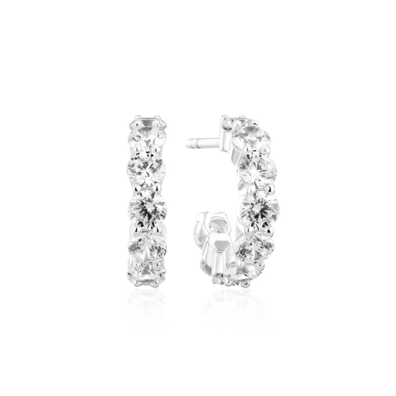 SIF JAKOBS Earrings Belluno Creolo Parvus SJ-E42114-CZ-SS