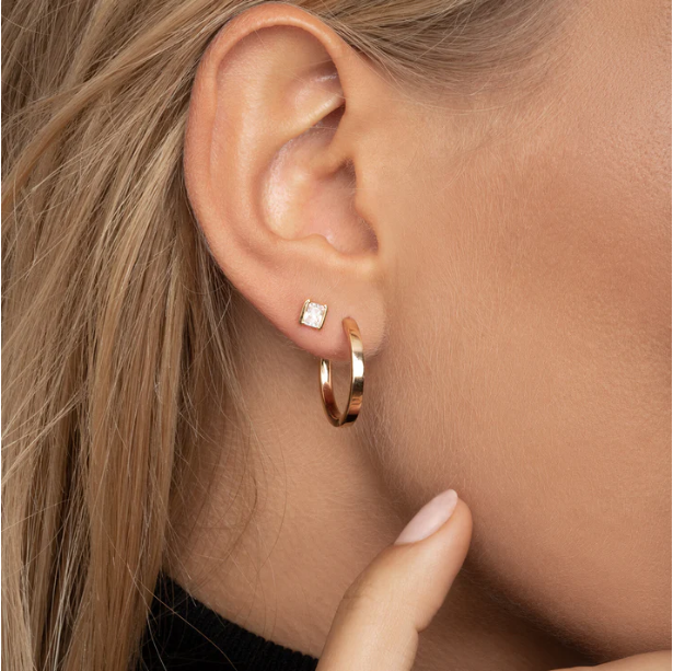 SIF JAKOBS Earrings Roccanova Piccolo SJ-E42250-PKCZ-YG