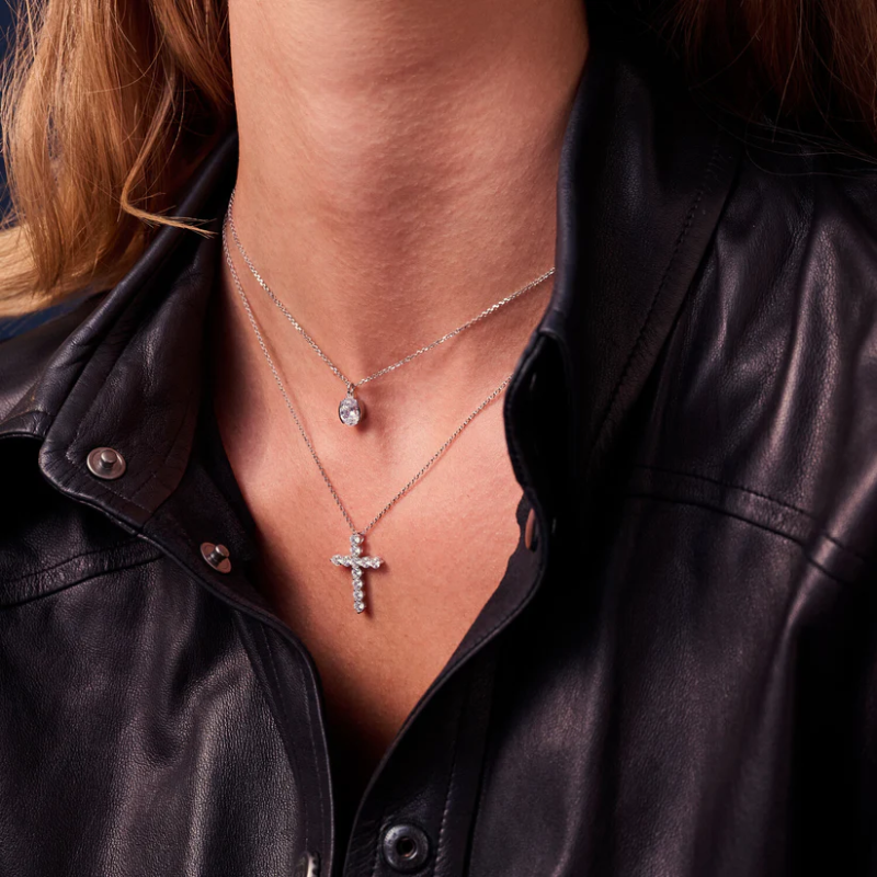 SIF JAKOBS Necklace Belluno Croce SJ-N2394-CZ