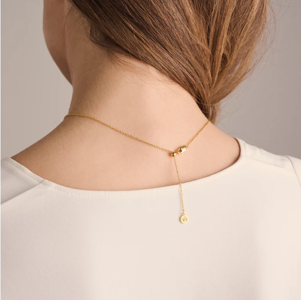 SIF JAKOBS Necklace Ellera Ovale Piccolo SJ-N2414-CZ-YG