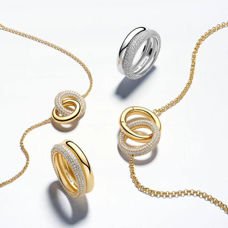 SIF JAKOBS Necklace Carrara Due Piccolo SJ-N2477-CZ