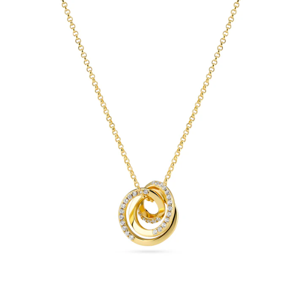 SIF JAKOBS Necklace Spirale SJ-N2588-CZ-YG