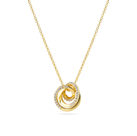 SIF JAKOBS Necklace Spirale SJ-N2588-CZ-YG